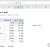 The above method can be expanded to any number of marks, including calculations for the percentage. 1