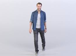 Find the perfect person walking towards camera stock photos and editorial news pictures from getty images. Joscha 0120 Man In A Denim Shirt Walking Towards Camera 3d Model Max Obj C4d