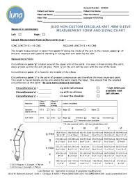 Fillable Online Juzo Non Custom Circular Knit Arm Sleeve