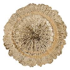 Assiette Presentation Strie Or 33cm Assiette Assiette De Presentation Plats De Fete