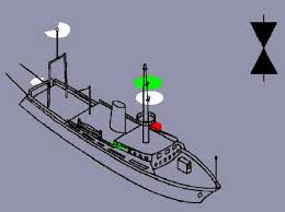 A vessel at anchor may in addition sound three blasts in succession, namely one short, one long and one short blast, to give warning of her position and of the possibility of collision to an approaching vessel. Inland Rules Of The Road Lights And Shapes