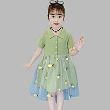 Sponsored Ebay New Summer Dresses For Girls Floral Embroidery Knitted Dress Teenagers Clothes In 2020 Girls Dresses Summer Girls Winter Dresses Kids Dress