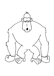Download and print for free. Coloring Page Gorilla Free Printable Coloring Pages Img 11561