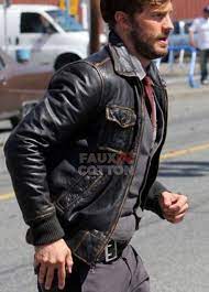 Sheriff Graham Jacket Once Upon A Time Jamie Dornan Jacket Leather Jacket Leather Jacket Men Jackets