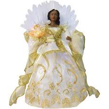 Black Angel Christmas Tree Topper Walmart Holiday Time 12 Gold Angel Christmas Tree Topper Walmart Com Angel Christmas Tree Topper Christmas Tree Toppers Christmas Angels