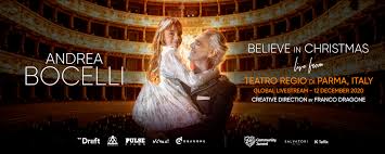 Andrea bocelli's son matteo bocelli has teased that his new solo music is on the way. Andrea Bocelli To Perform Believe In Christmas At Teatro Regio Di Parma Opera Wire