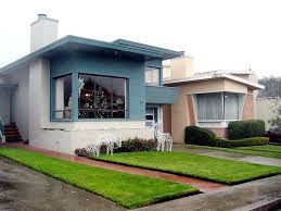Henry Doelger Houses Westlake San Francisco Immortalized In Song Little Boxes Mid Century Modern House Modern Landscape Design Mid Century Exterior