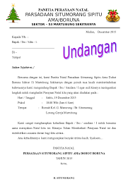 67% (3) 67% menganggap dokumen ini bermanfaat (3 suara) 7k tayangan 2 halaman. Contoh Surat Undangan Natal Stm Sample Surat Undangan