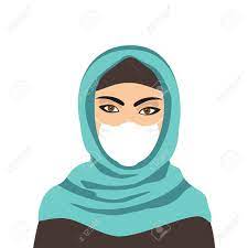 Download now aniratajudin jerawat no way mari cuba masker madu. Hijab Muslim Woman Wearing Medical Mask Vector Royalty Free Cliparts Vectors And Stock Illustration Image 143674476