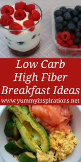 Unfortunately, many foods that are high in fiber are also high in carbs. Low Carb High Fiber Breakfast Foods Keto Friendly Recipes Meals
