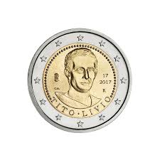 Tutte le monete da 2 euro presentano una faccia comune detta rovescio e una specifica per ogni nazione chiamata dritto. Italia Moneta 2 Euro Commemorativa Tito Livio 2000 Anni Dalla Morte