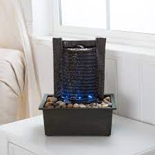 We have listed some things that you should consider while purchasing. Pure Garden Indoor Water Fountain With Led Lights Lighted Waterfall Tabletop Fountain With Stone Wall And Soothing Sound For Office And Home Da C Cor By Pure Garden Walmart Com Walmart Com