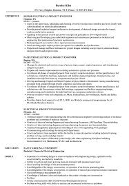 Electrical Project Engineer Resume Samples Velvet Jobs