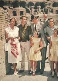 Jimmy Stewart With Wife Gloria Sons Michael And Ronald And Twins Judy And Kelly In Italy Circa 1960 Classic Movie Stars Classic Hollywood Actors