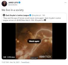 How the snyder cut's 'we live in a society' phrase connects to previous jokers. New Justice League Trailer Sets Internet Ablaze