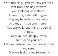 Ring Vows Wedding Ring Exchange Wedding Poems Vows