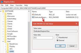 How To Increase Dedicated Video Ram Vram In Windows 10 Windows Registry Computer Help Windows 10