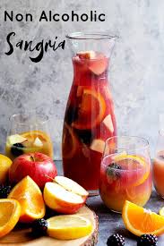 Here Is A Delightful Non Alcoholic Sangria Recipe That Is A Great Pairing Around Holiday Festiviti Non Alcoholic Sangria Drinks Alcohol Recipes Sangria Recipes