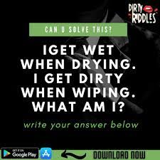 Come back daily to enjoy our 'clean joke of the day' contemporary riddles typically use puns and double entendres for humorous. Dirty Riddles Dirty Riddles Twitter