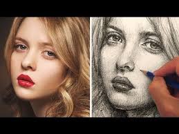 How To Draw A Pretty Face With Pencil Portrait Drawing Realistic Drawings Face Drawing