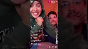 Enya and Drew instagram live doing shenanigans