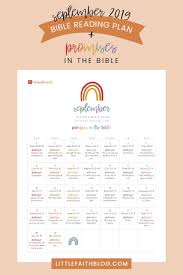 September 2019 Bible Reading Plan Promises In The Bible