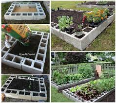 Using a sledgehammer, pound the rebar down into the ground until the top is level with the top of the cinderblocks. Diy Cinder Block Raised Garden Bed Video