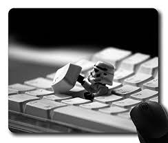 Black And White Gaming Mouse Pad Custom Gaming Mouse Pad With Storm Trooper Starwars Keyboard Film Non Slip Star Wars Wallpaper Technology Wallpaper Star Wars Awesome