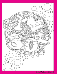 See more ideas about coloring pages, coloring pages for kids, coloring books. I Love The 80s Color My Cover Notebook Pink Therapeutic Notebook For Writing Journaling And Note Taking With Coloring Design On Cover For Inner Cover Notebooks And Journals Volume 70 Zenmaster Coloring