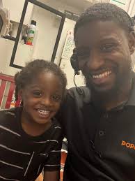 Got my son with me at work