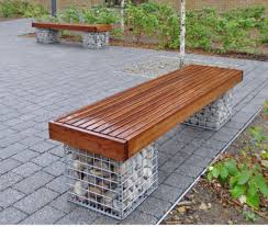 Gabion Basket Bench Gartensitzplatz Outdoor Dekorationen Diy Gartendekoration