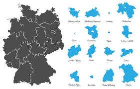 Wie viele bundesländer hat deutschland? Deutschland Deutschlandkarte Landkarte Mit Bundeslander Vektor Stock Vector Adobe Stock
