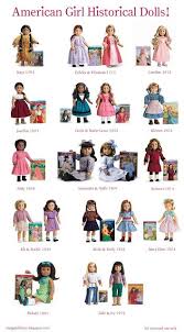 My American Girl Doll Story Ag Doll Charts Historical