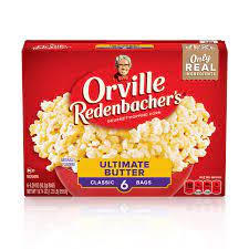 Orville redenbacher's skinnygirl lime & sea salt microwave popcorn,. Orville Redenbacher S Ultimate Butter Microwave Popcorn 3 29 Oz 12 Ct Walmart Com