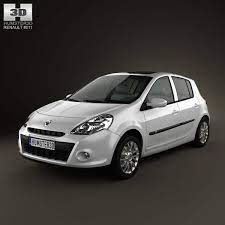 3d Model Of Renault Clio 5 Door 2010 Chrysler 300 Srt8 Chrysler 300 Car Model