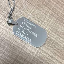 Stainless Steels Personalized Dog Tag Necklace Men Dog Tag Necklace Stainless Steel Custom Dog Tags Dog Tags Personalized Dog Tags Dog Tag Necklace