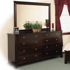 Tallboy bedroom dressers are great pieces of bedroom furniture that are taller than they are wide, fitting comfortably into your bedroom, with many different drawer options and finishes available. Daniel S Amish Cosmopolitan 35 3738 39 3721 8 Drawer Double Dresser Mirror W Slats Pilgrim Furniture City Dresser Mirror Sets