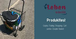 Goplus Folding Shopping Cart Jumbo Double Basket Produkttest Mit Bildern Produkt Einkaufswagen Produkte Testen