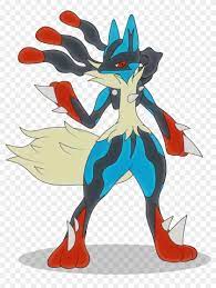 Mega Lucario By Elsdrake On Deviantart Mega Gallade - Draw Pokemon Mega  Lucario - Free Transparent Png Clipart Images Download