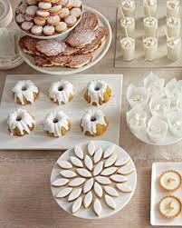 Wedding Themes Martha Stewart Weddings White Desserts Dessert Buffet Desserts