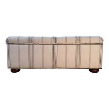 Shop our linen upholstered bench selection from the world's finest dealers on 1stdibs. Neutral Striped Linen Fabric Upholstered Bench Chairish