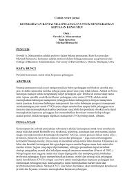 Seluruh data yang diterima hanya digunakan untuk kepentingan analisis skripsi dalam rangka penyelesaian tugas studi. Contoh Review Jurnal