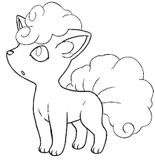 Vulpix is the unevolved form, it evolves into it's first evolution using 50 candy. Cute Alolan Vulpix Coloring Page Novocom Top