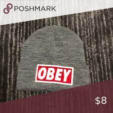 Grey Obey Logo Beanie Obey Beanie Beanie How To Wear
