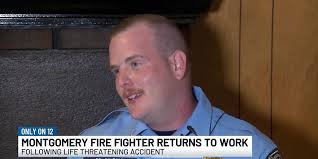 Montgomery Fire/Rescue lieutenant returns to work after accident