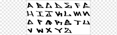 These were made to not only be larger than tags so you can see them easily on trains . Graffiti Alphabet Png Images Pngwing