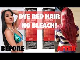 This formula is made to color hair in a variety of vibrant colors without any bleach, making it suitable for even. How To Dye Black To Bright Red Hair Without Bleach Youtube Red Hair Without Bleach Bright Red Hair Without Bleach Bright Red Hair