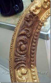 How To Paint An Antique Gold Faux Finish Just Paint It Blog Gold Painted Furniture Antique Gold Mirror Painting Furniture Diy