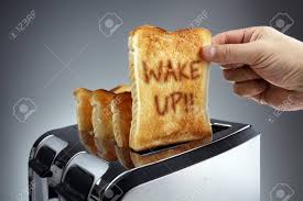 Spread garlic butter generously on the bread. Good Morning Wake Up Toasted Bread Slice In A Toaster Motivation Stock Photo Picture And Royalty Free Image Image 54428263