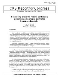 sentencing under the federal sentencing guidelines an